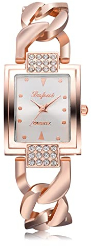 Herrklocka med datum Femmes chaude De Montres Vente De armband damklocka, Rosa guld, En storlek