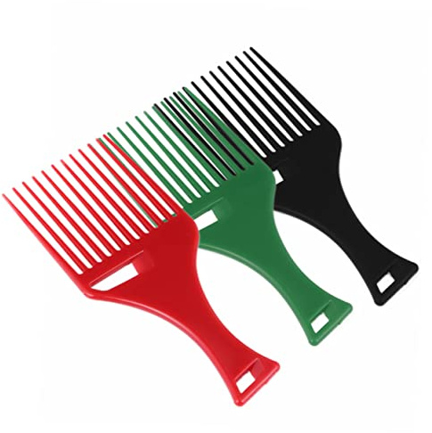 FONDOTIN 3 Stück-pack Haarkamm aus Kunststoff mit Breiten Zähnen und Hoher Hitzebeständigkeit für Dickes und Afro Haar zum Selbstgemacht Haarstyling und Schonender Anwendung