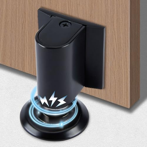 Bloque Porte Cale Porte Bloc Porte, Butee de Porte Stop Porte, Magnétique en Métal Butée de Porte, Arret de Porte Arrêt de Porte, Cale Porte Sol Butée de Porte Solide Avec Adhésif et Vis (1#)