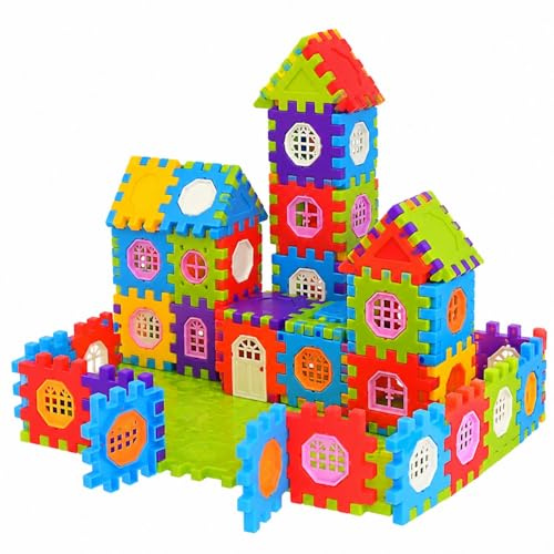 Mattoncini da costruzione per bambini e bambini, set di giocattoli jumbo da 100 pezzi | Giocattolo da costruzione STEM: mattoncini ad incastro per bambini e bambini