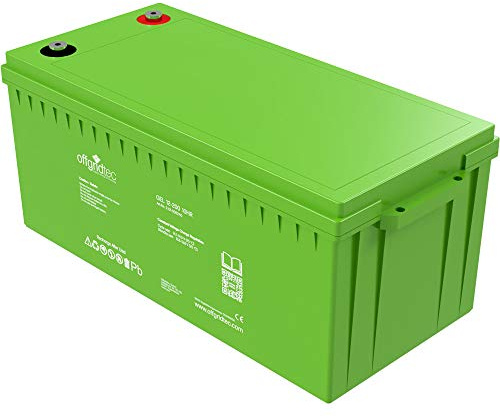 Offgridtec® 200 Ah gelbatteri 12 V solbatteri särskilt cykelbeständigt
