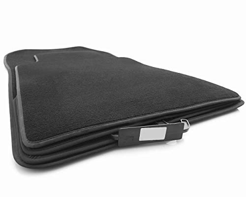 KH piezas felpudos W124 E Clase Original Premium Calidad Auto alfombrillas Velour 4 piezas) Negro