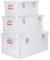 STIER Alubox Set, Aluminiumbox 50L 85L und 135L, stapelbare Transportkisten, Staub- und spritzwasserresistent mit Gummidichtung und Klapphandgriffen, für Transport und Lagerung
