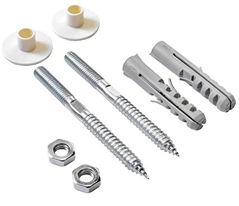 Nes Home | Bathroom Wall Mounted Basin Sink Fixing Kit Screws Plug Washer Fittings