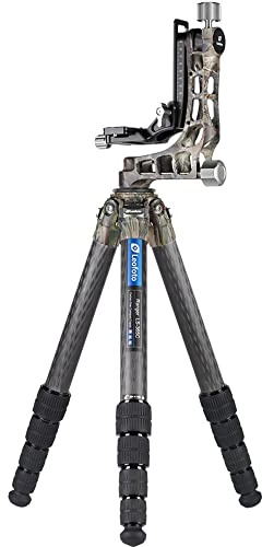 Leofoto - Ranger - Carbon Tripod with Swing Head - Ideal for Sports, Nature and Wildlife Photography - LS-365C+PG-1 - Camo