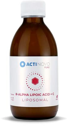 Liposomale R-Alpha Liponsäure + Vitamin C | Hochdosiert & laborgeprüft | 25 Tagesdosen à 100 mg R-Alpha Liponsäure + 650 mg Vitamin C | 250 ml | Vegan