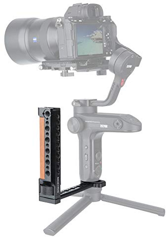 Mango Lateral,NICEYRIG Holz Seitengriff Handgriff für DJI Ronin S, Ronin-SC, DJI RS 2 / DJI RSC 2, Zhiyun Crane 2 / Crane V2 Series Handheld Gimbal Stabilisator