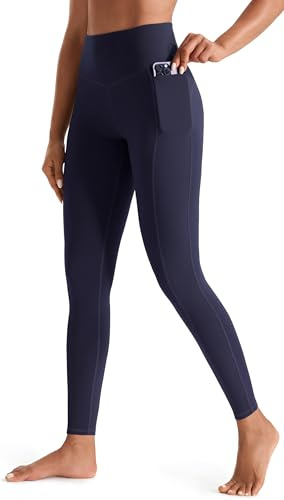 JOYSPELS Womens High Waist Gym Leggings with Pockets, Full-Length & Capri | Yoga Pants for Activewear, Workout, Running & Daily Leisure, Tummy Control, Non-See Through, 4-Way Stretch & Comfort Soft