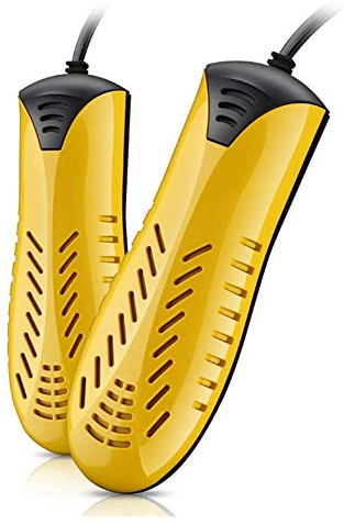 MU Séchoir À Chaussures Séchoir À Chaussures de Chaussure Désodorant Stérilisation Ski Sèche-Chaussures Adaptée À Une Variété de Chaussures, Chronométrage Télescopique Jaune,Timing Télescopique