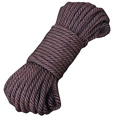 Corda di canapa naturale corda di iuta spago per decorazioni artistiche artigianali 6 mm x 20 m, marrone