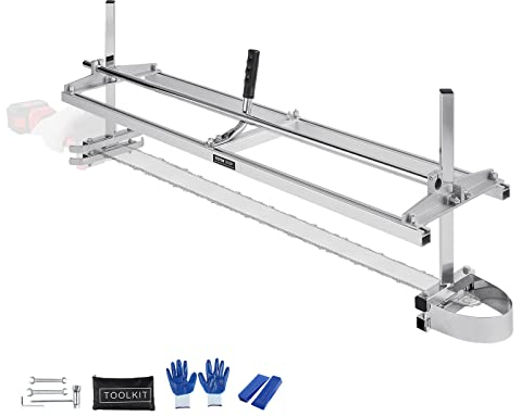 VEVOR Tragbares Sägewerk 355-1219mm Kettensägenmühle Max. Schnittdicke 5,08-300mm Kettensägewerk mit Einer Größe von 1221x312x473mm Geeignet für eine Vielzahl von Holzschneideanforderungen