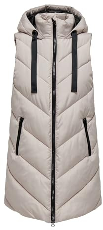 Jacqueline de Yong dunväst för kvinnor, JDYSKYLAR dunväst, Chateau grå/svart, XL