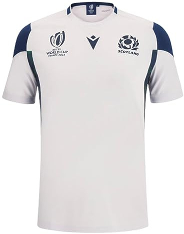 Macron Scotland RWC 2023 Rugby Training T-Shirt - White