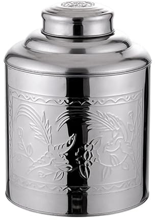 Luxshiny Edelstahl Teedose Luftdichter Teekanister Für Losen Tee Tragbare Vorratsdose Mit Deckel Und Silikondichtung 4.33X3.46X2.17 Zoll Für Küche Haushalt