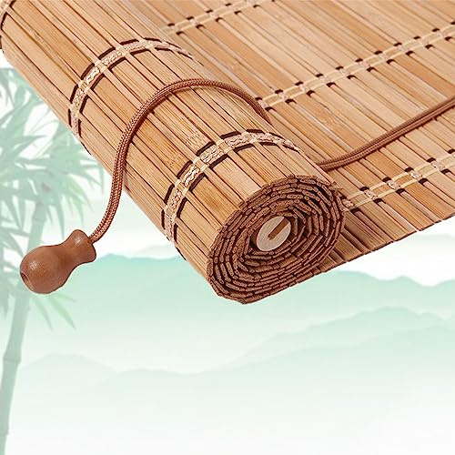 JFOZDM Store Bambou Exterieur, Rideau Bambou Exterieur, Store Enrouleur Bambou, Filtre de lumière/Protection de la Vie privée, Stores Bambou pour Jardin de Cour/Balcon/Terrasse/Lieux Extérieurs