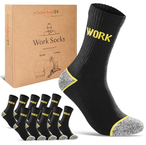 Calze da Lavoro Uomo Rinforzate WORK Socks 70104T (43-46)