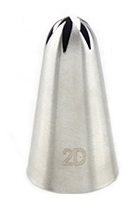 CHFYIJYHM DIY Cake Decorating tools,Cake Piping Nozzles 3Pcs / Set # 1 M # 2D # 336 Cake Tips Set Cream Decoration Icing Piping Pastry Nozzles Cupcake Decorating Tool Bakeware (Color : 2d, Style