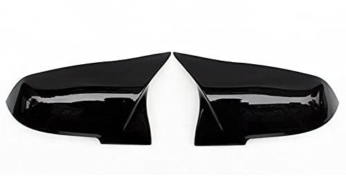 Seitenspiegel Abdeckung,Auto Spiegelkappen Fit gebrauch für BMW 1 2 3 4 Serie 220i 328i 420i F20 F21 F22 F23 F30 F32 F33 F36 X1 Kohlefaser-Seite Rückspiegeldeckel Caps Accessorie(2)