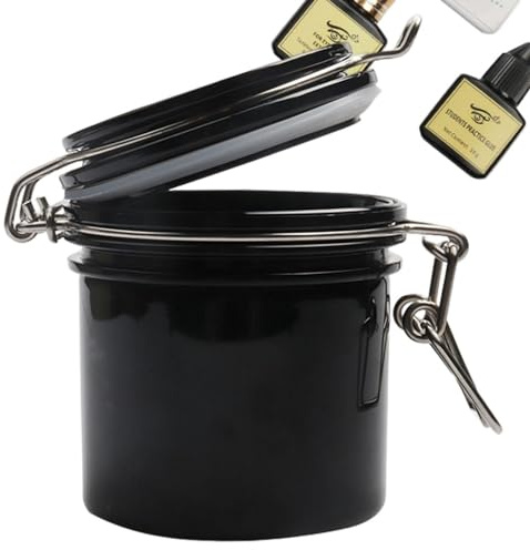 Pot de rangement de colle pour cils - Pot avec support de colle pour cils, réservoir de stockage de colle pratique | Conteneur adhésif pour cils portable de f
