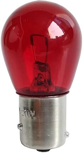 cyclingcolors ampoule 12V 21W BAW15S PR21W rouge 12088 7508 ergots décalés simple filament feu arrière stop brouillard arrière voiture électrique