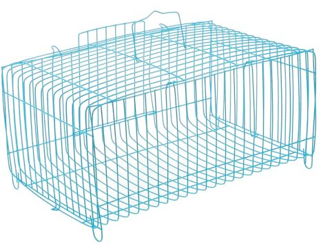 Sosoport Tragbarer Drahtvogelkäfig Quadratisch Belüftet Und Geräumig Stabiler Kleintierkäfig Aus Metall Für Papageien Und Kleine Haustiere Geeignet Für Reisen Und Haustiertransport