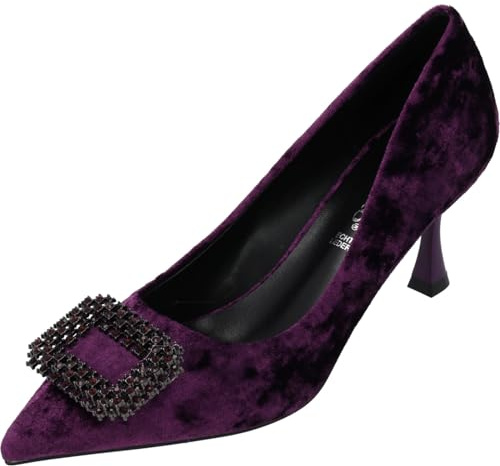 Palado Damen Pumps Tisha – Elegante Stöckelschuhe - modische Absatzschuhe Lila UK5,5 - EU38