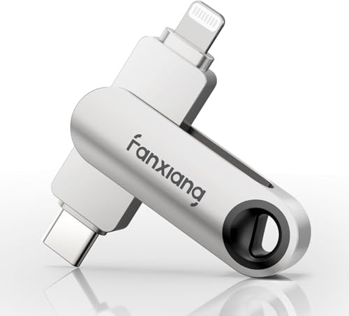 fanxiang 512GB USB Stick 80MB/s Hochgeschwindigkeit USB 3.2 Gen1 Type-C + Lightning Kompatibel mit Windows, Mac, iOS