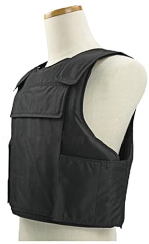 DEJIN Military Bulletproof Vest, Front And Rear Chest Protection Tactical Vest NIJ Standard Protection IIIA Level Jacket Clothes Soft Adjustable Lightweight Safety Protection Clothing