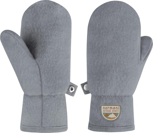 normani Kinder Merino Winterhandschuhe Fäustlinge aus 100% Merinowolle - Unisex Fäustel Strickhandschuhe Wollhandschuhe Stulpenhandschuhe für Jungen und Mädchen