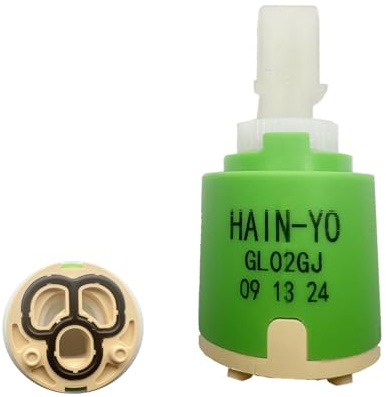 HAIN-YO GL02GJ 25mm Faucet Ceramic Disc Cartridge Replacement Compatible with Single Lever Tap Valve for Pfister 9740740 Avalon/Treviso 26/529 Series, Kohler Kitchen Faucet GP1093674, CUPC