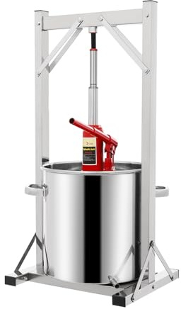 Prensa de acero inoxidable de 22 litros, prensa de frutas 304, material de acero inoxidable apto para alimentos, prensa hidráulica de acero inoxidable, exprimidor manual de vino de frutas, gran
