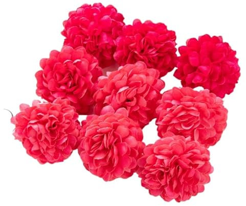 IZHAOGJING Fake Flowers, Artificial Hydrangea Flowers 100pcs Artificial Hydrangea Flowers Hotsale Wedding Bridal Bouquet Outdoor Arch Festival Home Wreath Diy Scrapbook Decoration(Color 2)