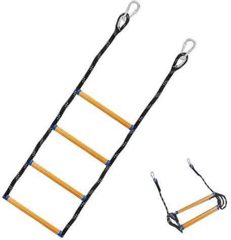 Escalera de Cuerda para Barco, Escalera de Cuerda de Escalada al Aire Libre, Accesorios de Seguridad, diseño Inflable para embarque, Lanzamiento, Piscina, Agua, Lago, Kayak, balsa, natación,