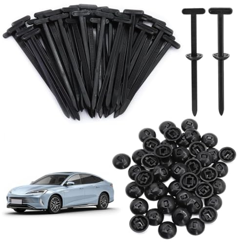 LACHT Lot De 100 Boucles Universelles En Nylon Pour Serre-Câble – Pinces À Cravate Robustes Avec Épingle Et Bouton De Verrouillage, Clips De Fermeture Éclair Automobiles.