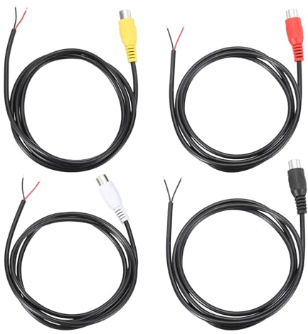 QUARKZMAN Cable De Altavoz RCA A Cable Pelado De 3.3 Pies 22AWG | Conector Adaptador RCA Hembra A Cable De Audio Pigtail De Extremo Abierto, Para Amplificador Altavoces De Audio Para El Hogar