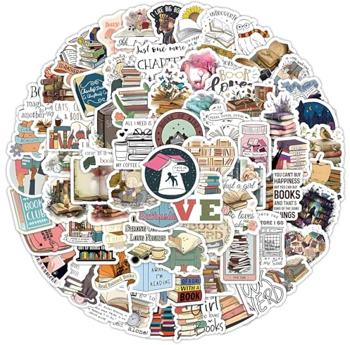 GWEOR 100 Pegatinas Vintage para Scrapbooking, Impermeables sin Residuos Adhesivos, para Decorar Libros Botellas Álbumes y Ordenadores