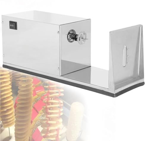 Twister di Patate Elettrico, tagliatrice di Patatine a Spirale - Affettatrice a Spirale di Patate elettrica Commerciale e Domestica Professionale