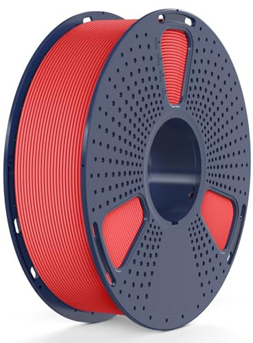 SUNLU Rapid PETG 3D Filament 1.75 mm 1KG, Hohe Geschwindigkeit 30–600mm/s 3D Drucker Filament, Maßgenauigkeit ± 0.02mm, 1KG Reusable Spule, Passend für die Meisten FDM 3D Drucker (Rot)