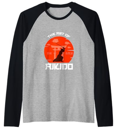 The Art Of Aikido - Akikido Aikido fighter Aikido suit Raglan Baseball Tee