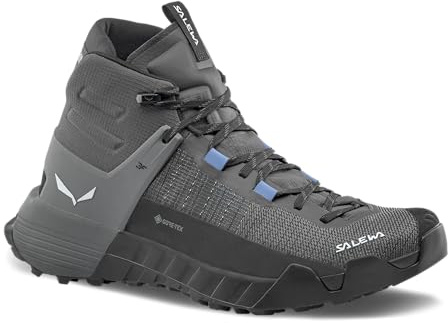 Salewa Wildfire NXT Mid GTX - Stivali da trekking e trekking impermeabili in Gore-Tex, Onice/Ombra Silenziosa, 38.5 EU