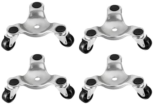 DASBET Steel Tri-Dolly Set Furniture Mover Dolly Lifer with 360°Swivel Wheels 3-Wheel Furniture Moving Rollers, 200 lbs Capacity Furniture Lift Mover Tool Set for Appliances, Sofa, Cabinet