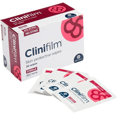 Clinifilm Skin Protective Barrier Wipes, 30 piece.