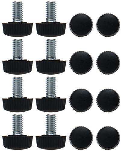 sourcing map 16 Stk. Stellfuß mit Einschlagmutter M6 x 10 x 16mm | Nivellierfüße, Einstellbarer Leveler Schutz, für Stuhlbein