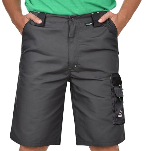 BWOLF Brave Arbeitshosen Männer Kurz Kurze Arbeitshosen Herren Multifunktionalenn Taschen Arbeitshose Kurz Herren, Verstärkt mit 600D Polyester (L)