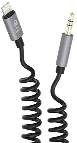 T'nB - Câble Lightning vers Jack 3,5 mm, Certifié Apple | Noir 1,5 M Structure Torsadée Certifié Apple Connecteurs Aluminium Audio Haute Qualité
