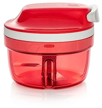 Tupperware SuperSonic Chopper Mini robot culinaire manuel Capacité 300 ml Gadget de cuisine pour hacher herbes, noix, ail, légumes