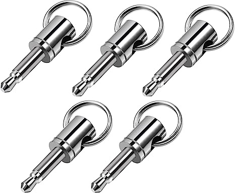Headphone Jack Adapter Keychain Dongle Holder, Compatible with Lightning / USB Type-C to 3.5mm Audio Dongle, Gaming Headset USB Aux Adapter, TRRS 4-pole, External Sound Card [5-Pack]