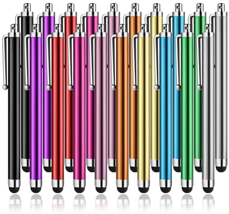 Stylus Pens for Touch Screens, Abiarst High Precision Universal Stylus for iPad iPhone Tablets Samsung Galaxy All Capacitive Touch Screens (20-Pack)