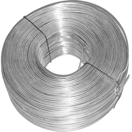 Bindedraht, Verzinkter Draht, 14 Gauge, 2,2 mm (0,086 Zoll) Durchmesser, biegsamer Massivdraht, verzinkter Verbindungsdraht, Silber, vielseitig einsetzbar, für Bastelprojekte, Heimwerkerprojekte (Siz
