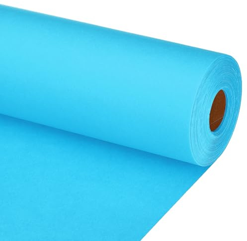 PATIKIL Zeichenpapierrolle 90cm x 30m Zeichenpapier 80 g/m² Papierrolle Kraftpapier Malpapier Skizzenpapier Bastelpapier für Staffelei Malen Handwerk Geschenkverpackung Hellblau
